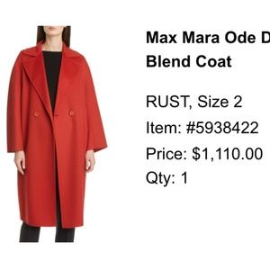 MaxMara Studio double breast wool blend